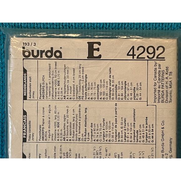 Burda 4292 sewing pattern womens separates top pants cardigan - Picture 3 of 5